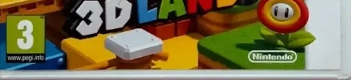 Super Mario 3D Land, the PEGI square on its front