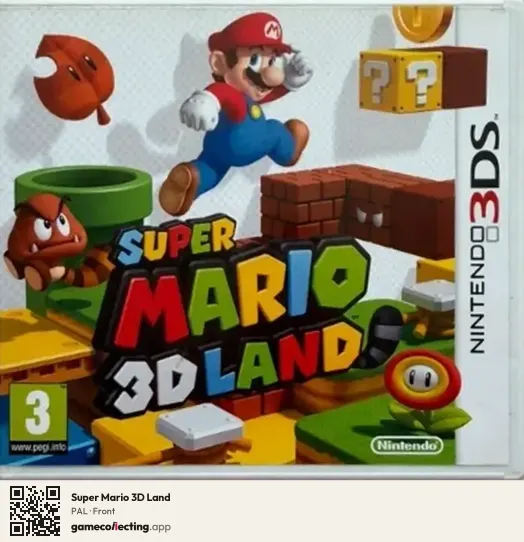 Super Mario 3D Land Nintendo 3DS, PAL box front