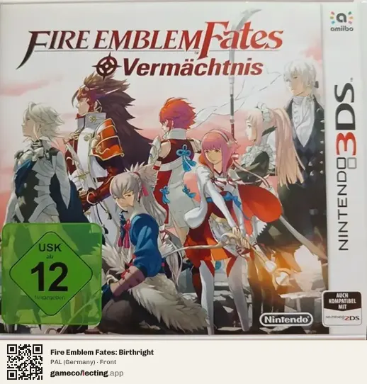 Fire Emblem Fates: Birthright Nintendo 3DS, Germany box front