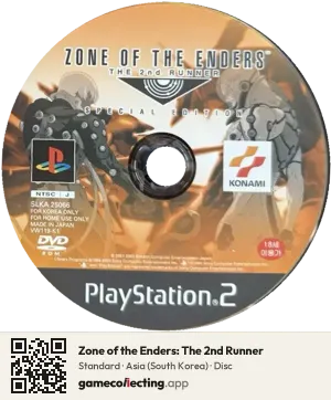 Zone of the Enders: The 2nd Runner PlayStation 2, Asia disc