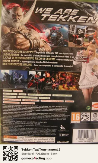 Tekken Tag Tournament 2 Xbox 360, Italy box back