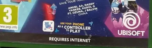 Just Dance 2022, the PEGI square on its front