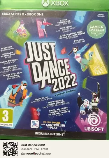 Just Dance 2022 Xbox Series X, PAL box front
