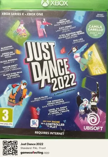 Just Dance 2022 Xbox Series X, PAL box front