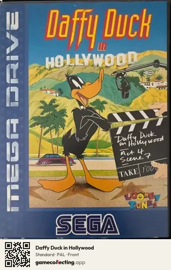 Daffy Duck in Hollywood Sega Mega Drive / Genesis, PAL box front