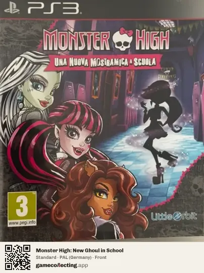 Monster High: New Ghoul in School PlayStation 3, Germany box front
