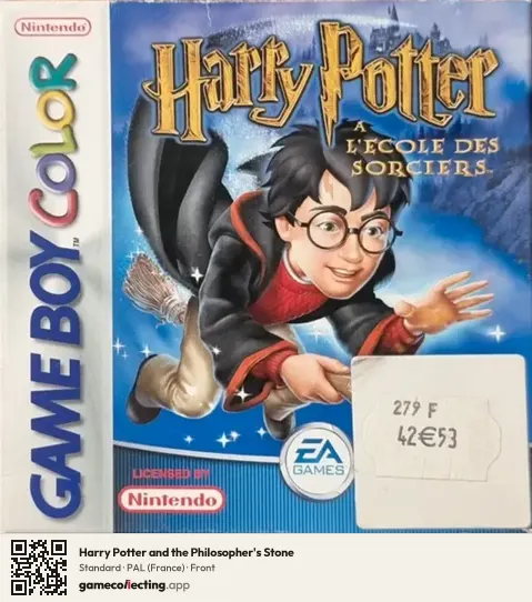 Harry Potter and the Philosopher's Stone Game Boy Color, France box front