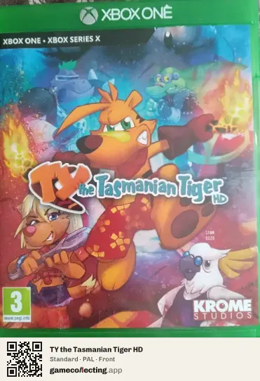 TY the Tasmanian Tiger HD Xbox One, PAL box front