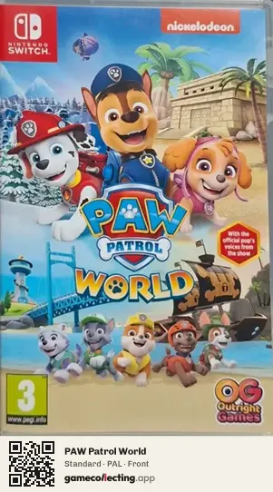 PAW Patrol World Nintendo Switch, PAL box front
