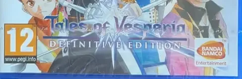 Tales of Vesperia, the PEGI square on its front