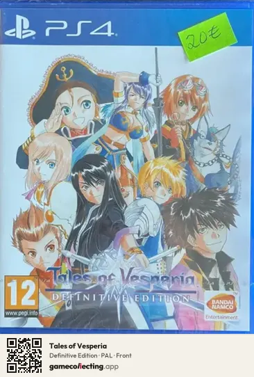Tales of Vesperia PlayStation 4, PAL box front