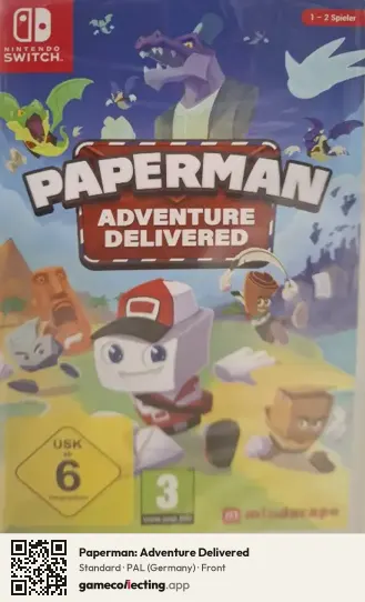 Paperman: Adventure Delivered Nintendo Switch, Germany box front