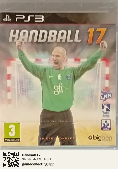 Handball 17 PlayStation 3, PAL box front