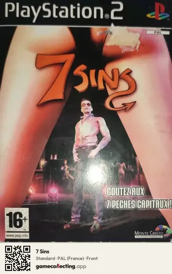 7 Sins PlayStation 2, France box front