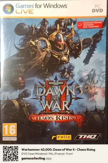 Warhammer 40,000: Dawn of War II - Chaos Rising Computer, France box front
