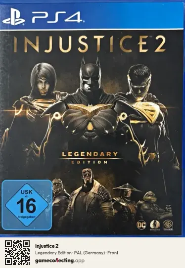 Injustice 2 PlayStation 4, Germany box front