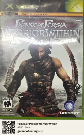 Prince of Persia: Warrior Within Xbox, NTSC box front