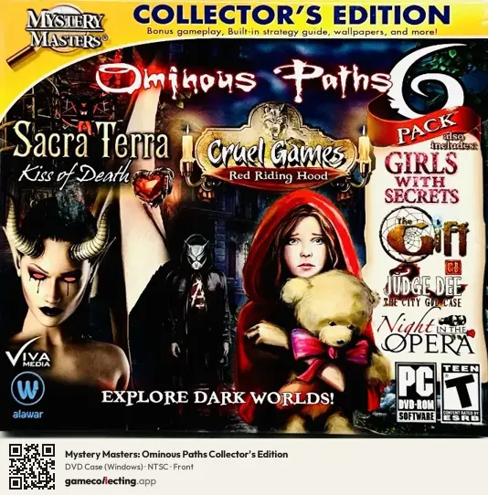 Mystery Masters: Ominous Paths Collector's Edition Computer, NTSC box front