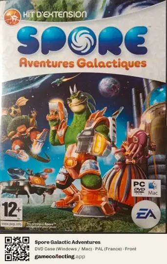 Spore Galactic Adventures Computer, France box front
