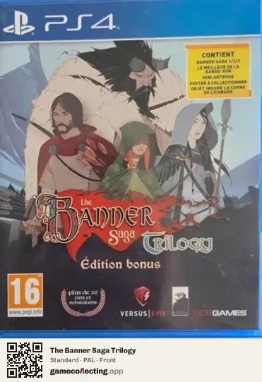 The Banner Saga Trilogy PlayStation 4, PAL box front