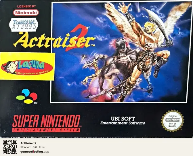 ActRaiser 2 Super Nintendo Entertainment System, PAL box front