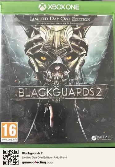 Blackguards 2 Xbox One, PAL box front