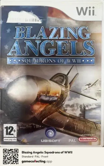 Blazing Angels: Squadrons of WWII Nintendo Wii, PAL box front