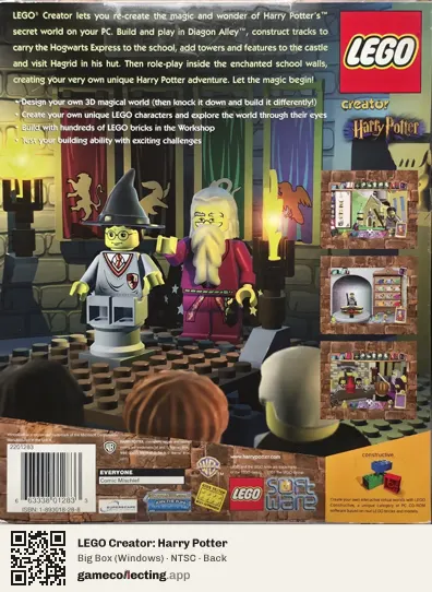 LEGO Creator: Harry Potter Computer, NTSC box back