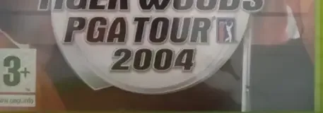 Tiger Woods PGA Tour 2004, the PEGI square on its front