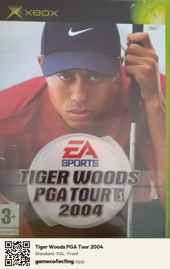 Tiger Woods PGA Tour 2004 Xbox, PAL box front