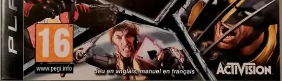 Marvel: Ultimate Alliance 2, the PEGI square on its front