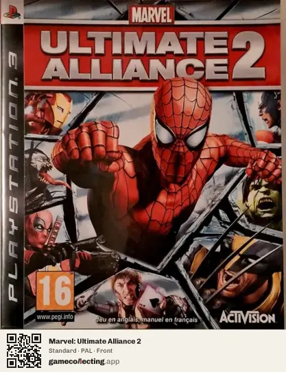 Marvel: Ultimate Alliance 2 PlayStation 3, PAL box front