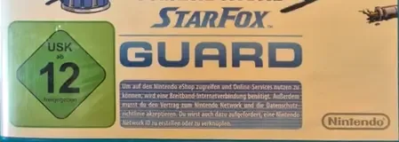Star Fox Guard, the USK square on its front