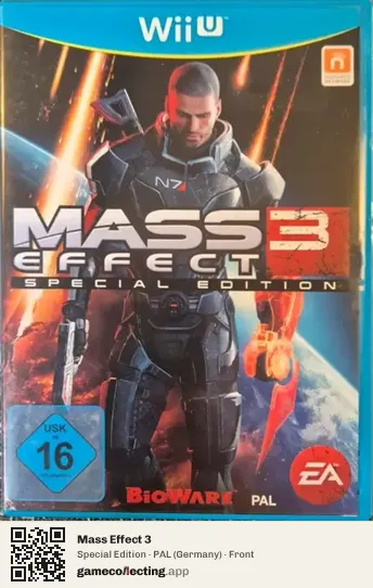 Mass Effect 3 Nintendo Wii U, Germany box front
