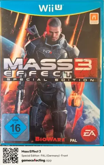 Mass Effect 3 Nintendo Wii U, Germany box front