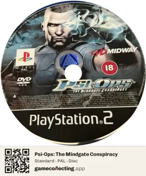 Psi-Ops: The Mindgate Conspiracy PlayStation 2, PAL disc