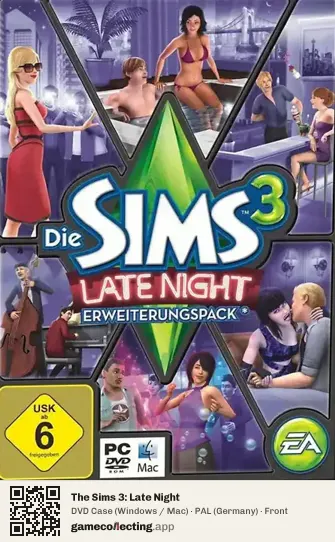 The Sims 3: Late Night Computer, Germany box front