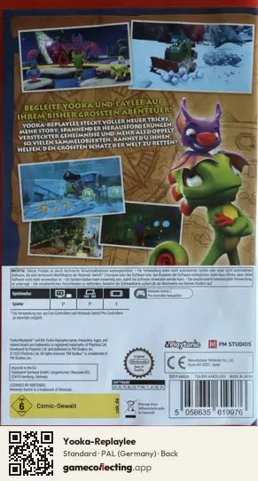 Yooka-Replaylee Nintendo Switch 2, Germany box back