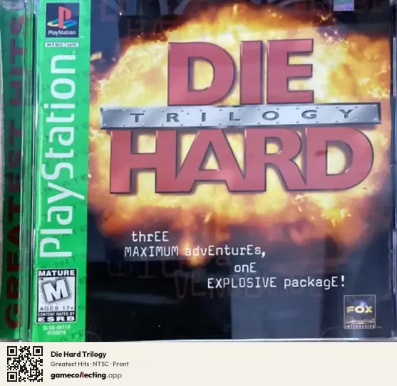 Die Hard Trilogy PlayStation, NTSC box front