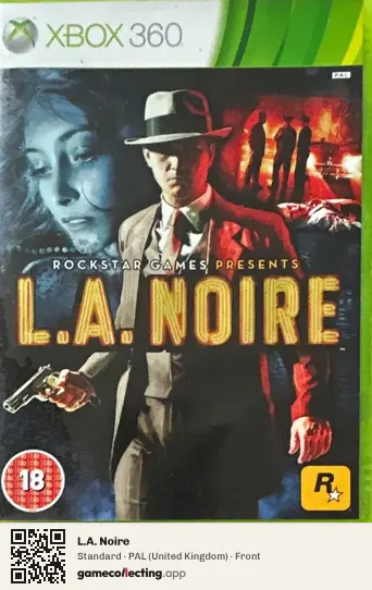 L.A. Noire Xbox 360, United Kingdom box front