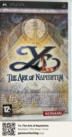 Ys: The Ark of Napishtim PlayStation Portable, Italy box front