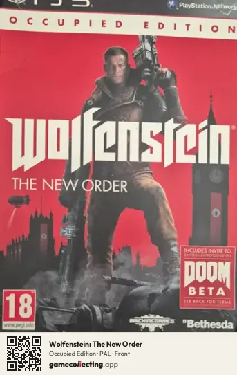 Wolfenstein: The New Order PlayStation 3, PAL box front