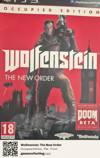 Wolfenstein: The New Order PlayStation 3, PAL box front