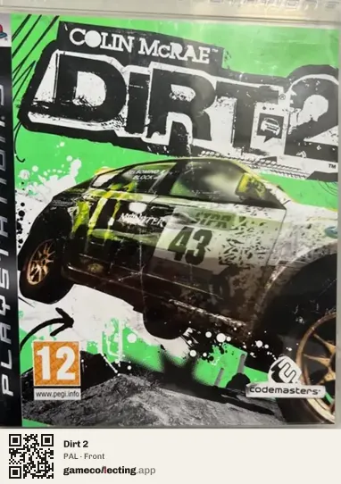 Dirt 2 PlayStation 3, PAL box front
