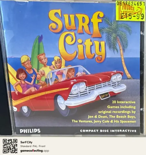 Surf City Philips CD-i, PAL box front