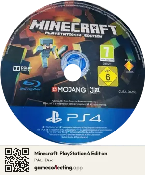 Minecraft: PlayStation 4 Edition PlayStation 4, PAL disc