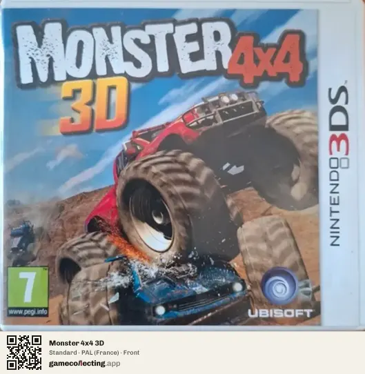 Monster 4x4 3D Nintendo 3DS, France box front
