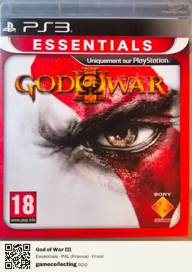 God of War III PlayStation 3, France box front