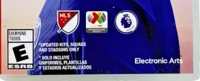 FIFA 22, the ESRB box on its front
