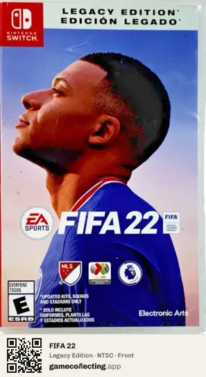 FIFA 22 Nintendo Switch, NTSC box front
